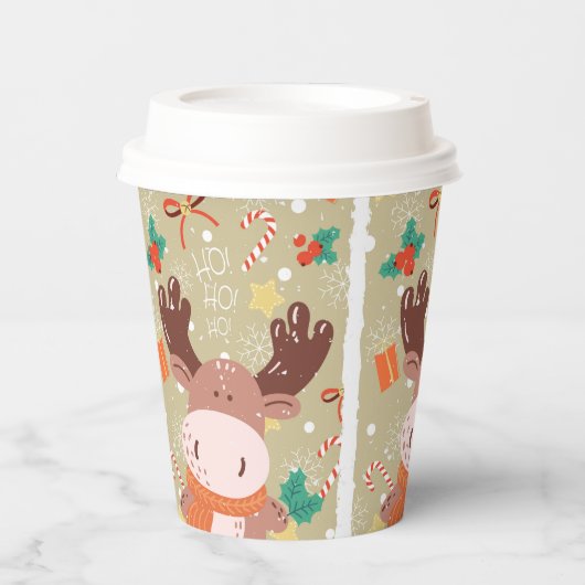 Weihnachtskaffee Pappbecher (Vorderseite)