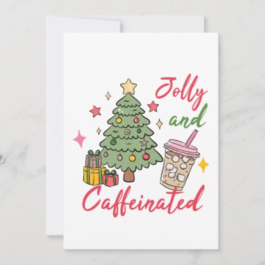 Weihnachtskaffee-Party-Einladung Einladung (Vorderseite)
