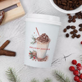 Weihnachtskaffee Party Pappbecher