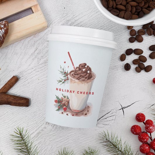 Weihnachtskaffee Party Pappbecher