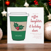Weihnachtskaffee Personalisiert Holiday Party Holl Einladung