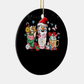 Weihnachtskaffee Pink Weihnachtsspeck Latte Cosy S Keramik Ornament (Rechts)