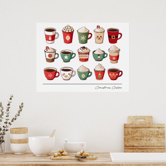 Weihnachtskaffee Poster (Küche)