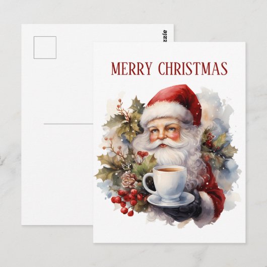Weihnachtskaffee Postkarte (Vorne/Hinten)