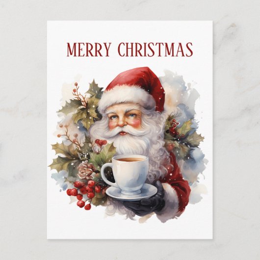 Weihnachtskaffee Postkarte (Vorderseite)