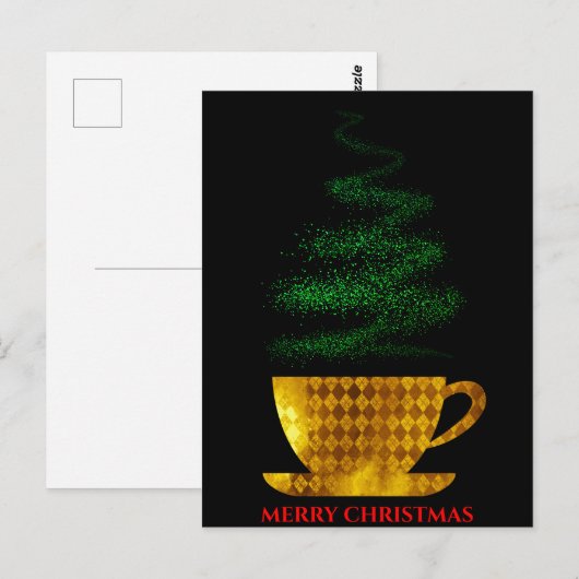 Weihnachtskaffee Postkarte (Vorne/Hinten)