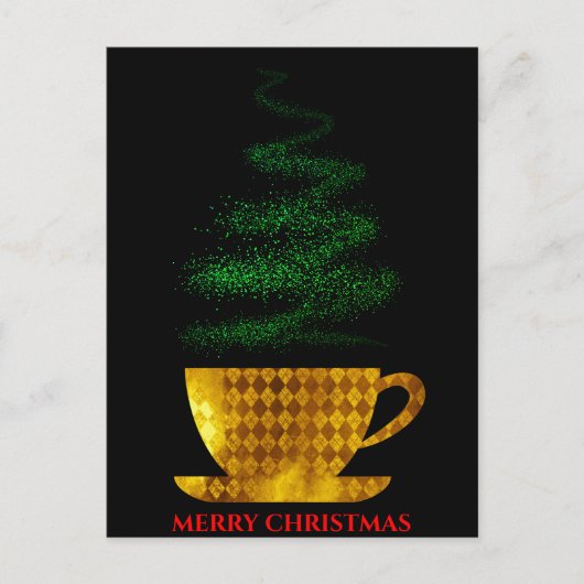 Weihnachtskaffee Postkarte (Vorderseite)