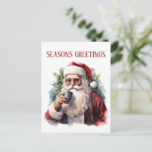 Weihnachtskaffee Postkarte (Stehend Vorderseite)