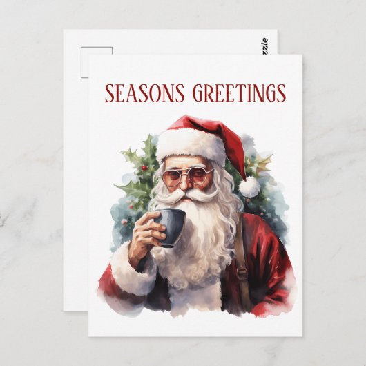 Weihnachtskaffee Postkarte (Vorne/Hinten)