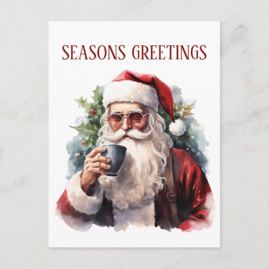 Weihnachtskaffee Postkarte (Vorderseite)