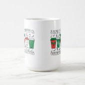 Weihnachtskaffee Redewendungen auf festlichen Cups Kaffeetasse (Mittel)