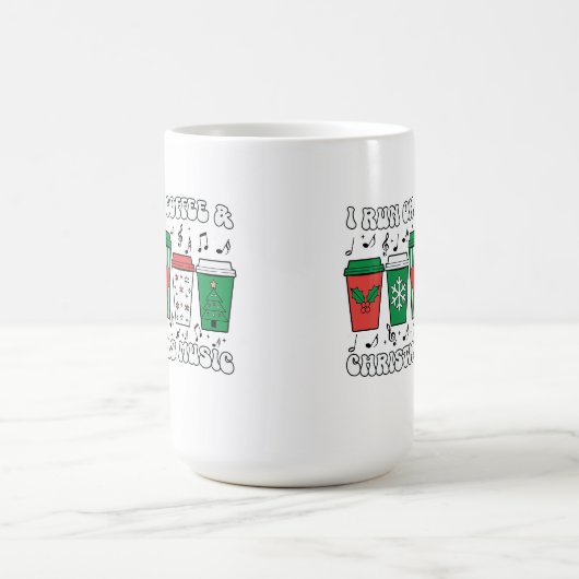 Weihnachtskaffee Redewendungen auf festlichen Cups Kaffeetasse (Mittel)