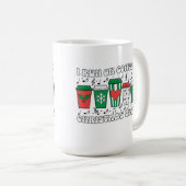 Weihnachtskaffee Redewendungen auf festlichen Cups Kaffeetasse (VorderseiteRechts)