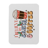 Weihnachtskaffee | Santa und Kaffee Magnet (Vertikal)