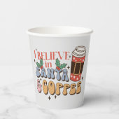 Weihnachtskaffee | Santa und Kaffee Pappbecher (Rückseite)