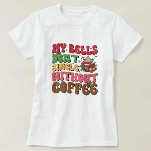 Weihnachtskaffee Shirt der Frauen (Design vorne)