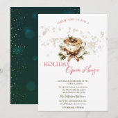 Weihnachtskaffee Sterne Open House Einladung (Vorne/Hinten)