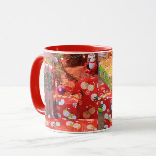 Weihnachtskaffee-Tasse (Cup) Tasse (Vorderseite Links)