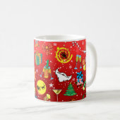 Weihnachtskaffee-Tasse Kaffeetasse (VorderseiteRechts)