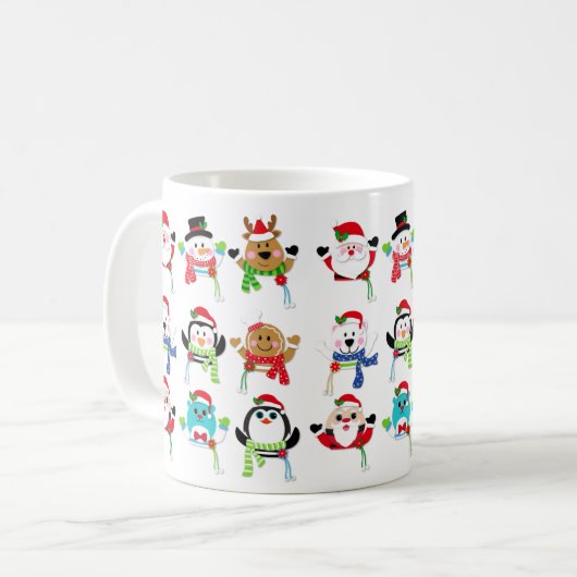 Weihnachtskaffee-Tasse Kaffeetasse (Vorderseite Links)