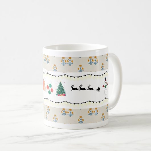 Weihnachtskaffee-Tasse, Kaffeetasse (VorderseiteRechts)