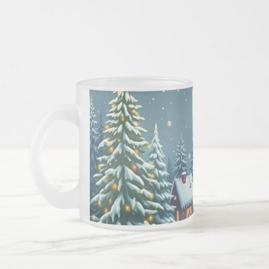 Weihnachtskaffee-Tasse Mattglastasse (Links)