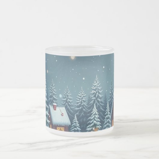 Weihnachtskaffee-Tasse Mattglastasse (Mittel)