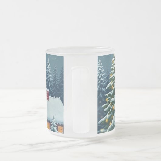 Weihnachtskaffee-Tasse Mattglastasse (Henkel)