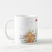 Weihnachtskaffee Tasse mit Lebkuchenhaus (Links)
