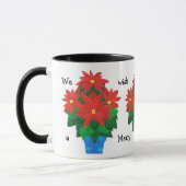 Weihnachtskaffee-Tasse, Poinsettias Tasse (Links)