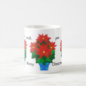 Weihnachtskaffee-Tasse, Poinsettias Tasse (Mittel)