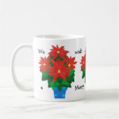 Weihnachtskaffee-Tasse, Poinsettias Tasse (Links)