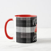 Weihnachtskaffee Tasse Red XMAS Truck Kariert (Links)