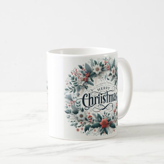 Weihnachtskaffee Tasse/Tasse Kaffeetasse (VorderseiteRechts)