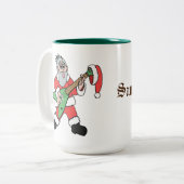 Weihnachtskaffee-Tasse Zweifarbige Tasse (Vorderseite Links)