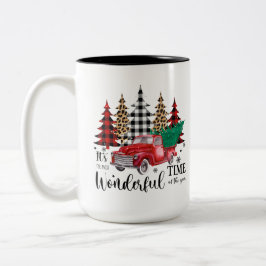 Weihnachtskaffee-Tasse | Zweifarbige Tasse