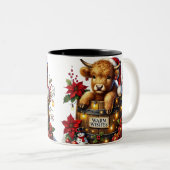 Weihnachtskaffee-Tasse Zweifarbige Tasse (VorderseiteRechts)