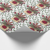 Weihnachtskaffee-Tassenverpackungspapier Geschenkpapier (Ecke)