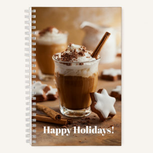 Weihnachtskaffee und Keks Notizblock