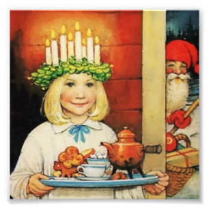 „Weihnachtskaffee“ von Jenny Nystrom Fotodruck