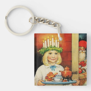 „Weihnachtskaffee“ von Jenny Nystrom Schlüsselanhänger