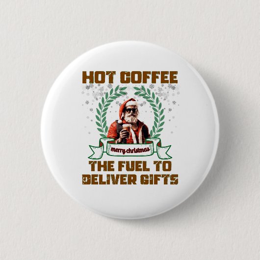 Weihnachtskaffee Weihnachten Ro Button (Vorderseite)