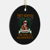 Weihnachtskaffee Weihnachten Ro Keramik Ornament (Rechts)
