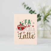 Weihnachtskaffee - Zitate Postcard Feiertagspostkarte (Stehend Vorderseite)