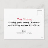 Weihnachtskaffee - Zitate Postcard Feiertagspostkarte (Rückseite)