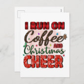 Weihnachtskaffee - Zitate Postcard Feiertagspostkarte (Vorne/Hinten)