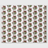 Weihnachtskaffee-Zwerge Geschenkpapier (Flach)