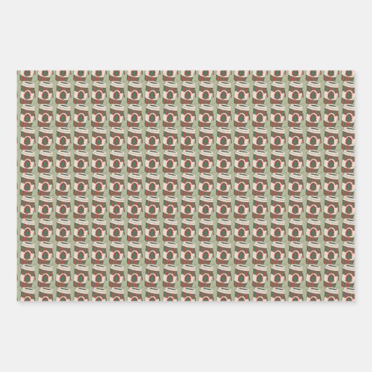Weihnachtskaffeesliebhaber Geschenkpapier Set (Vorderseite 3)