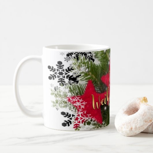 Weihnachtskaffeetasse Kaffeetasse (Mit Donut)
