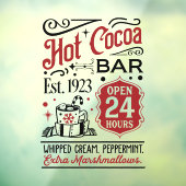 Weihnachtskakao Bar Kunst Fensteraufkleber (Blatt 3)